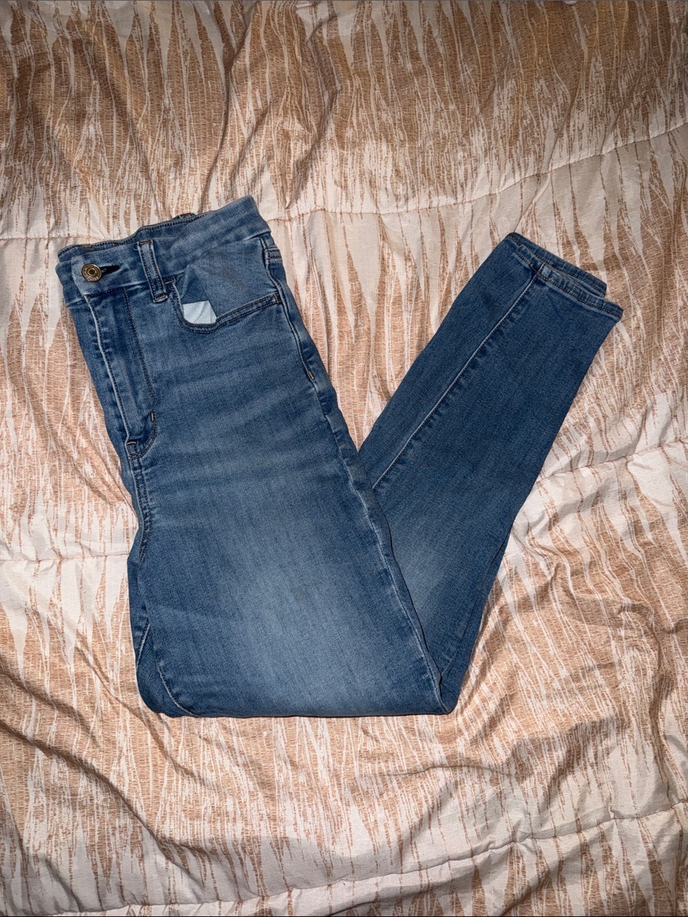 American Eagle Outfitters Skinny Jeans in Blue Wash